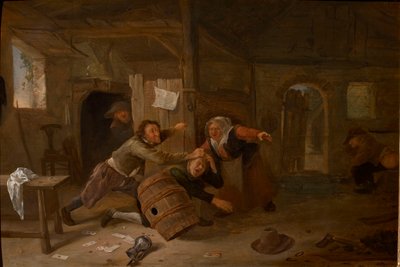 Walki chłopów, przed 1678 r. autorstwa Jan Havicksz Steen