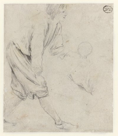 Studium mężczyzny grającego w kręgle autorstwa Jan Havicksz. Steen