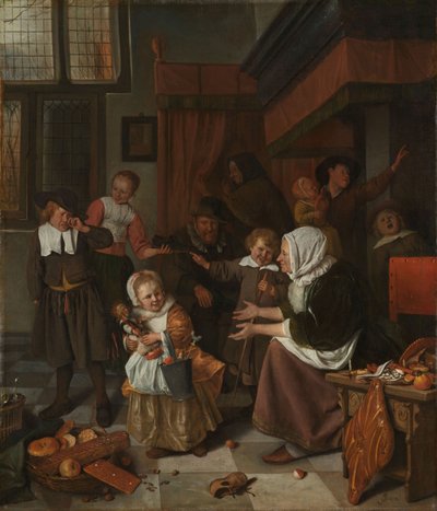 Święto św. Mikołaja autorstwa Jan Havicksz. Steen