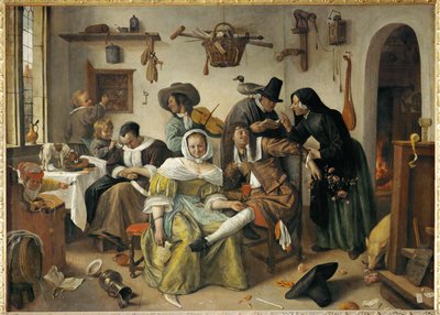 Topsy-Turvy World autorstwa Jan Havicksz. Steen