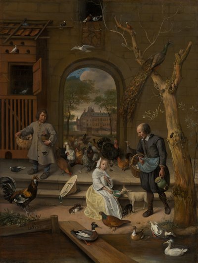 Portret Jacoby Marii van Wassenaera (1654-1683), znany jako Drobiarnia, 1660 autorstwa Jan Havickszoon Steen