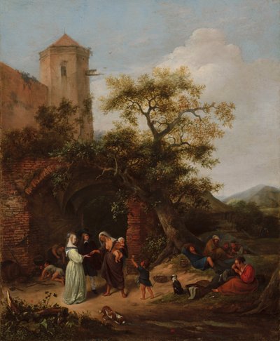 Wróżka, ok. 1650-1654 autorstwa Jan Havickszoon Steen