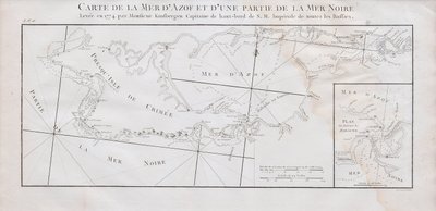 Mapa Krymu i Morza Azowskiego, 1774 autorstwa Jan Hendrik van Kinsbergen