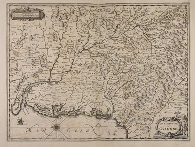 Opis du Guienne autorstwa Jan Janssonius