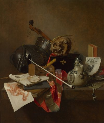 Martwa natura Vanitas, 1648 autorstwa Jan Jansz. Treck