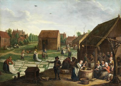 Jan Josef Horemans (II) Bleachfield autorstwa Jan Josef Horemans the Younger