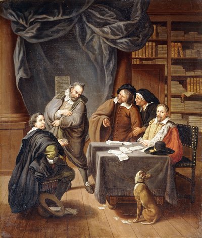 Przygotowanie umów ślubnych, autorstwa Jan Josef the Younger Horemans
