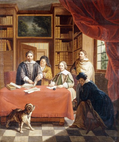 Przygotowanie umów ślubnych, autorstwa Jan Josef the Younger Horemans