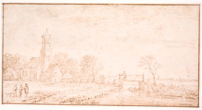 Wiejski kościół w Lisse autorstwa Jan Josefsz van Goyen