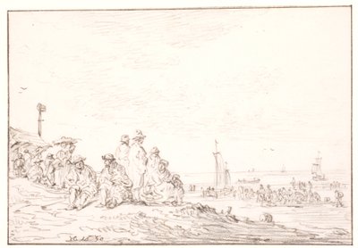 Plaża z wieloma ludźmi? autorstwa Jan Josefsz van Goyen
