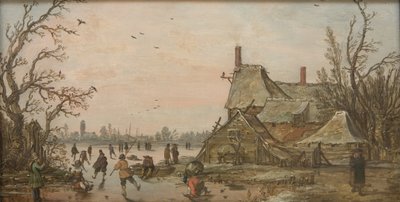 Zimowa scena na farmie autorstwa Jan Josefsz van Goyen