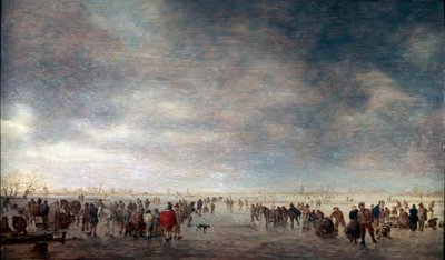 Łyżwiarze, 1641. autorstwa Jan Josephsz van Goyen