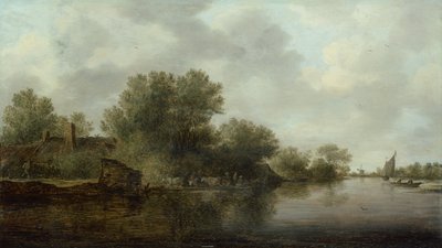 Krajobraz (olej na panelu) autorstwa Jan Josephsz van Goyen