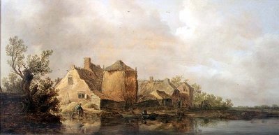 Scena rzeczna z karczmą autorstwa Jan Josephsz van Goyen