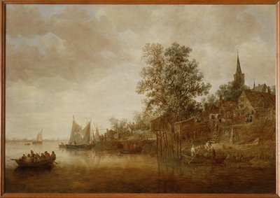 Krajobraz rzeczny (obraz na płótnie) autorstwa Jan Josephsz van Goyen