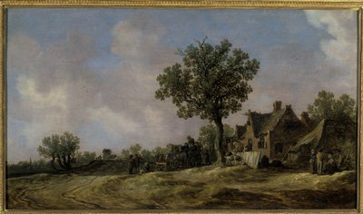 Tawerna na wiejskiej drodze, 1620 autorstwa Jan Josephsz van Goyen