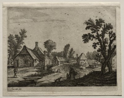 Deska nad strumieniem. autorstwa Jan Josephsz van Goyen