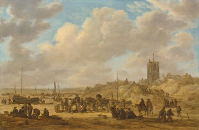 Plaża w Egmond-aan-Zee autorstwa Jan Josephsz van Goyen