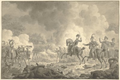 Książę koronny Willem Frederik George Lodewijk w bitwie pod Waterloo i Fleurus autorstwa Jan Kamphuijsen (signed by artist)