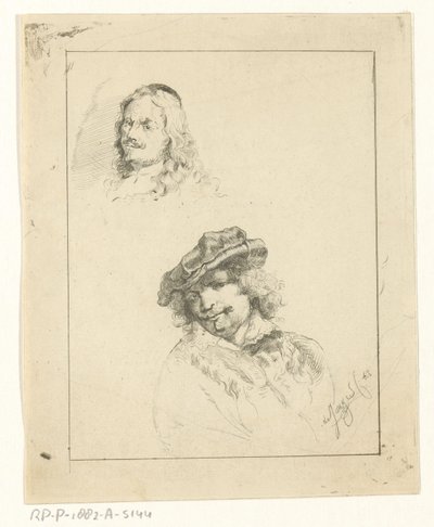 Portrety Rembrandta i Tilmansa autorstwa Jan Karel Jacob de Jonge