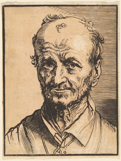 Popiersie łysiejącego mężczyzny autorstwa Jan Lievens
