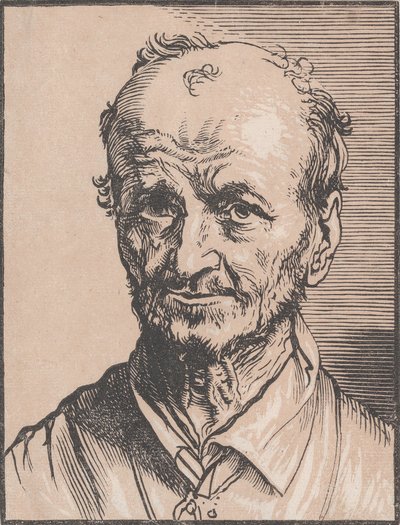 Popiersie mężczyzny, XVII wiek. autorstwa Jan Lievens