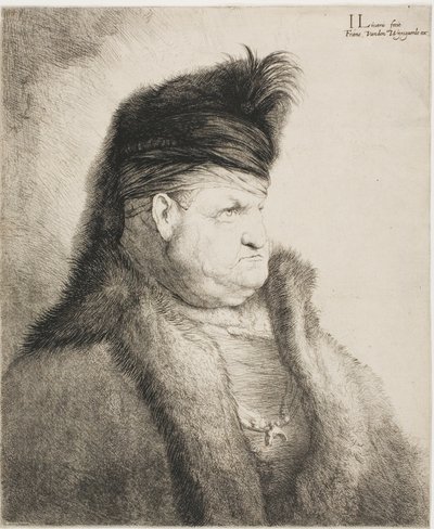 Popiersie orientalnego mężczyzny autorstwa Jan Lievens