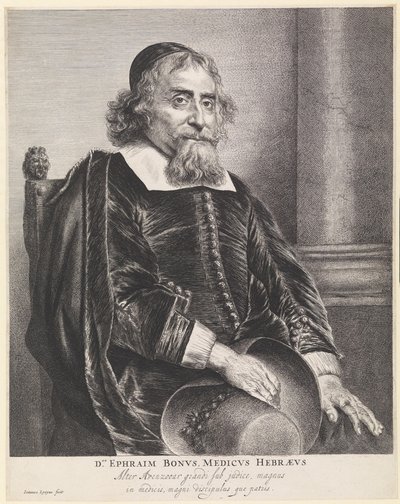 Ephraim Bonus (1599-1665) autorstwa Jan Lievens