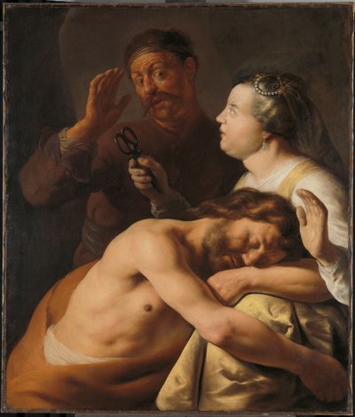Samson i Dalila autorstwa Jan Lievens