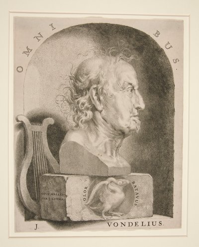 Portret Joosta van den Vondel (1587-1679) autorstwa Jan Lutma The Younger