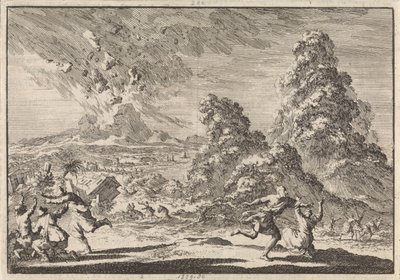 Trzęsienie ziemi na Ambon, 1674 autorstwa Jan Luyken