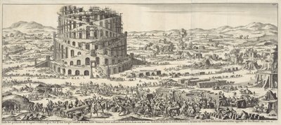 Budowa wieży Babel autorstwa Jan Luyken