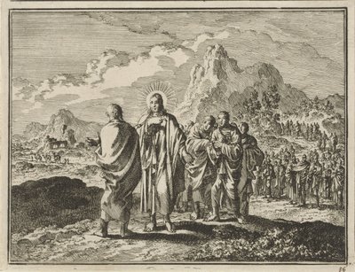 Chrystus karze Piotra autorstwa Jan Luyken