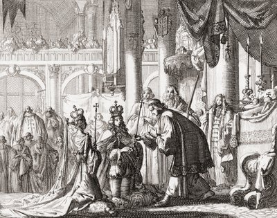 Koronacja króla Wilhelma III i królowej Marii II, 11 kwietnia autorstwa Jan Luyken