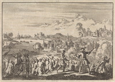 Francuski podbój pod Pointis Cartagena w Ameryce Południowej, 1697 autorstwa Jan Luyken