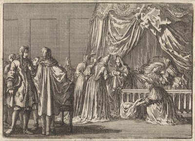 Narodziny syna króla Anglii Jakuba II, 1688 autorstwa Jan Luyken