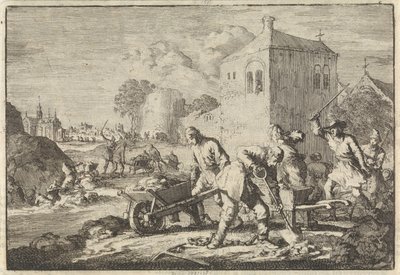Węgierscy ministrowie reformowani skazani na ciężkie roboty, 1674 autorstwa Jan Luyken