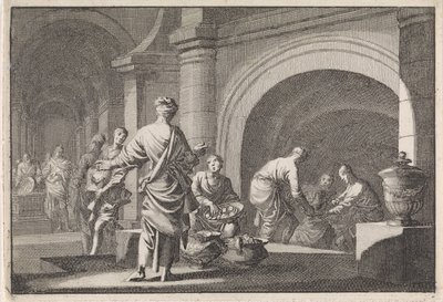 Hyrkanos rabuje kosztowności z grobu Dawida autorstwa Jan Luyken
