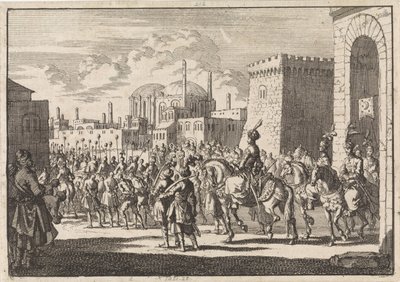 Wjazd sułtana Mustafy II do Konstantynopola, 1695 autorstwa Jan Luyken
