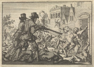 Morderstwo reformowanych w Tirano, 1620 autorstwa Jan Luyken