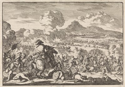 Zwycięstwo księcia Eugeniusza nad Turkami nad Cisą, 1697 autorstwa Jan Luyken