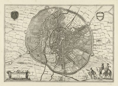 Plan Leuven, 1581 autorstwa Jan Luyken