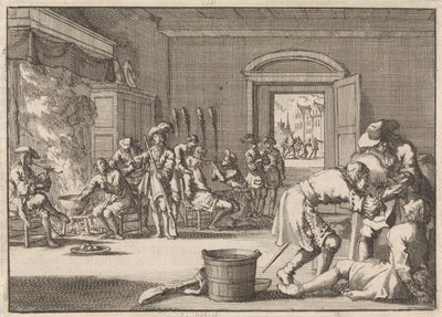 Prześladowania reformowanych we Francji, 1685 autorstwa Jan Luyken