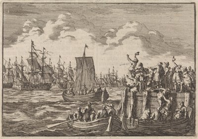 Wilhelm III wyrusza do Anglii z flotą, 1688 autorstwa Jan Luyken
