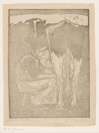 dojarka autorstwa Jan Mankes (signed by artist)