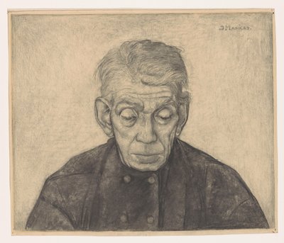 Portret Douwe de Groot autorstwa Jan Mankes (signed by artist)