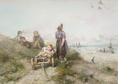 Puszczanie latawca autorstwa Jan Mari Henri Ten Kate