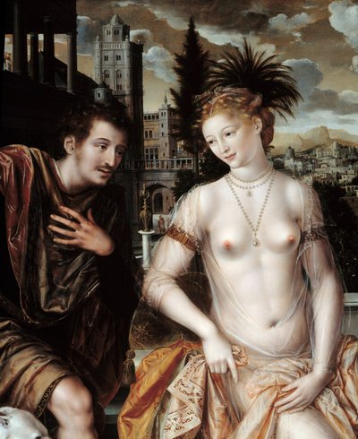 Dawida i Betsabei. (Dawid i Batszeba) autorstwa Jan Massys or Metsys