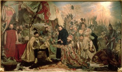 Batory pod Pskowem, 1872 autorstwa Jan Alojzy Matejko