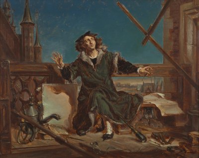 Mikołaj Kopernik. Szkic do obrazu "Astronom Kopernik, czyli rozmowa z Bogiem" autorstwa Jan Matejko